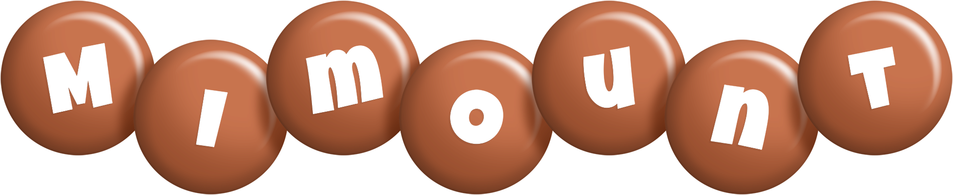 Mimount candy-brown logo