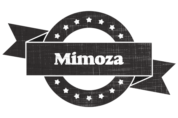 Mimoza grunge logo