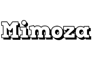 Mimoza snowing logo