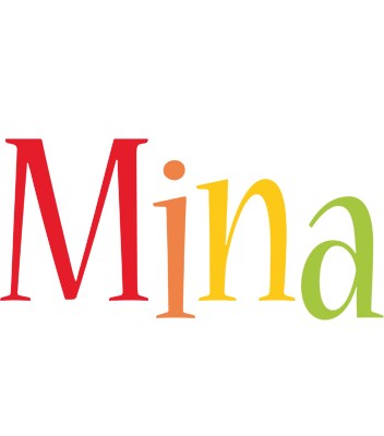Mina birthday logo