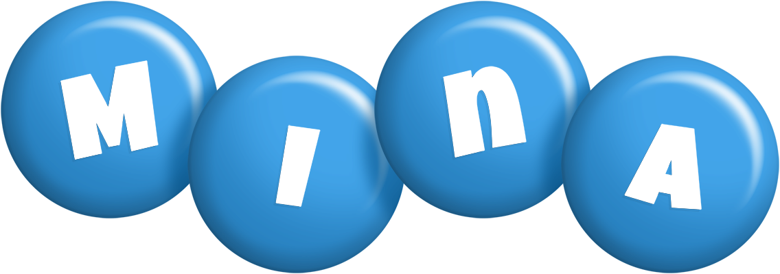 Mina candy-blue logo