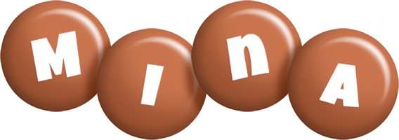 Mina candy-brown logo