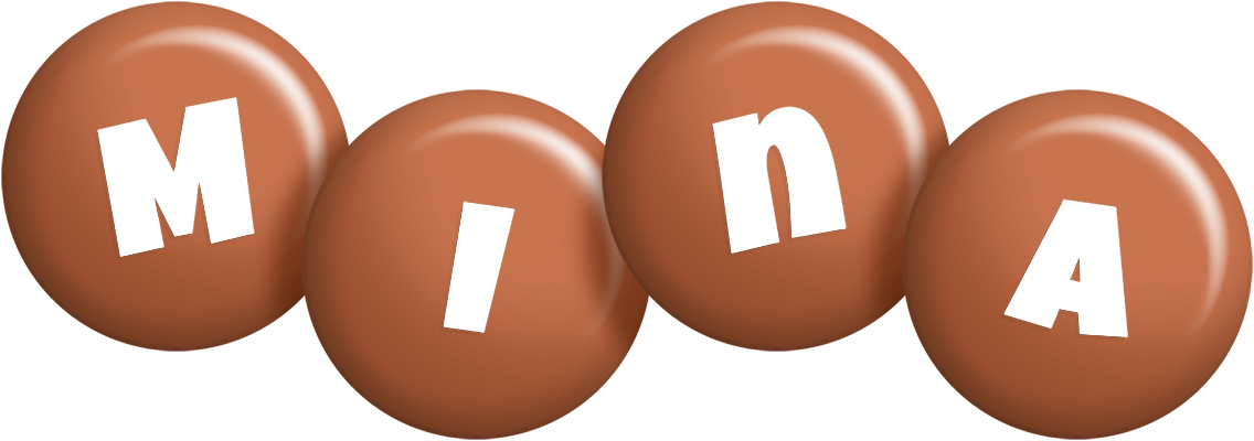 Mina candy-brown logo