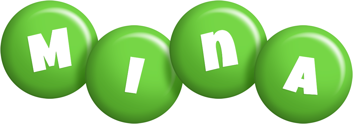 Mina candy-green logo