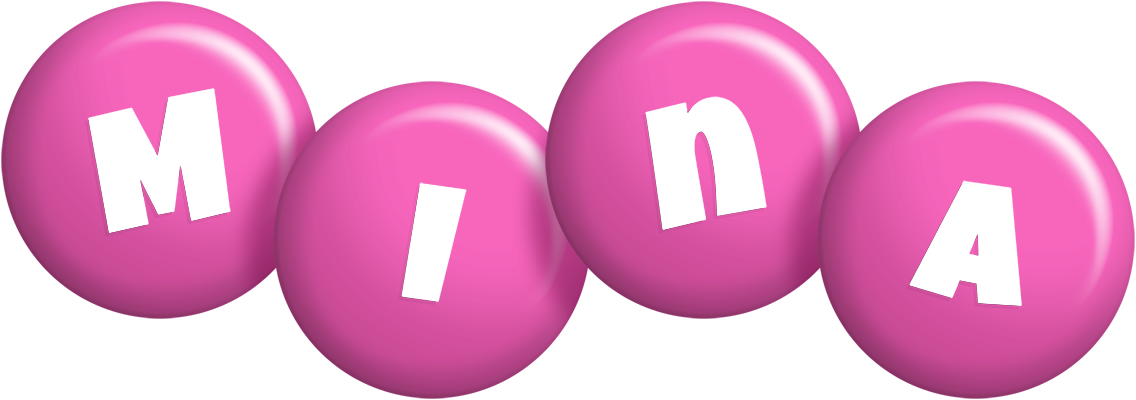Mina candy-pink logo