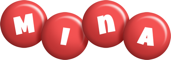 Mina candy-red logo