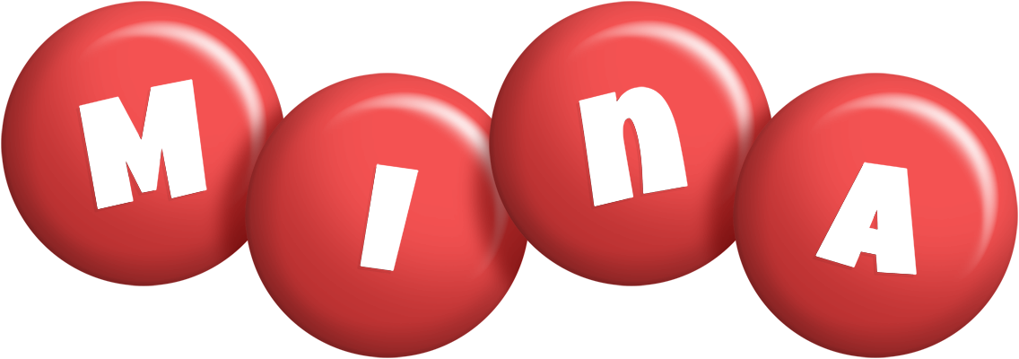 Mina candy-red logo