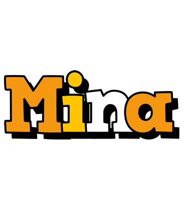 Mina cartoon logo