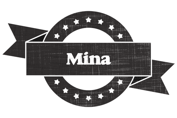 Mina grunge logo