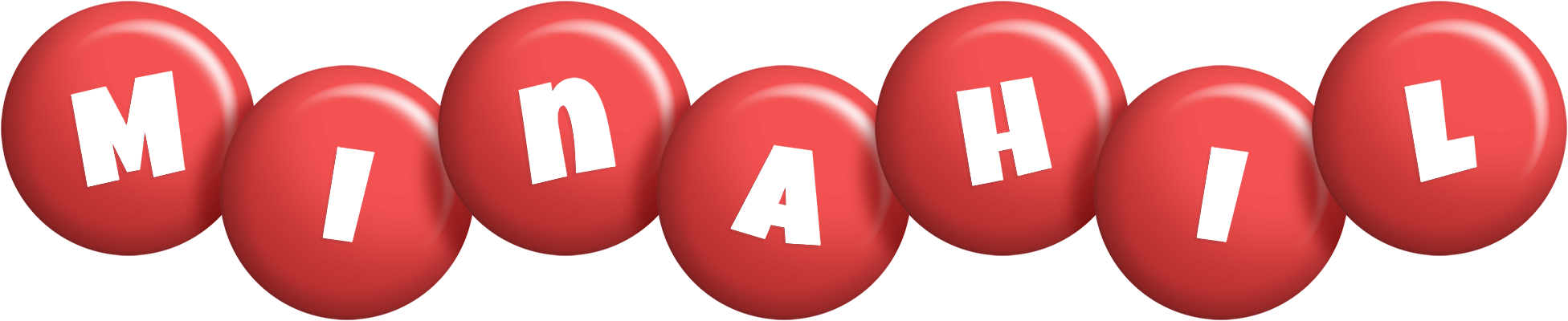 Minahil candy-red logo