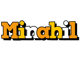 Minahil cartoon logo