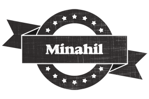 Minahil grunge logo