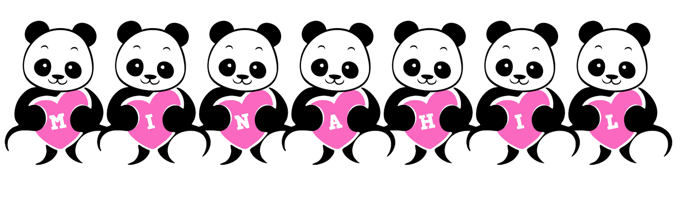 Minahil love-panda logo