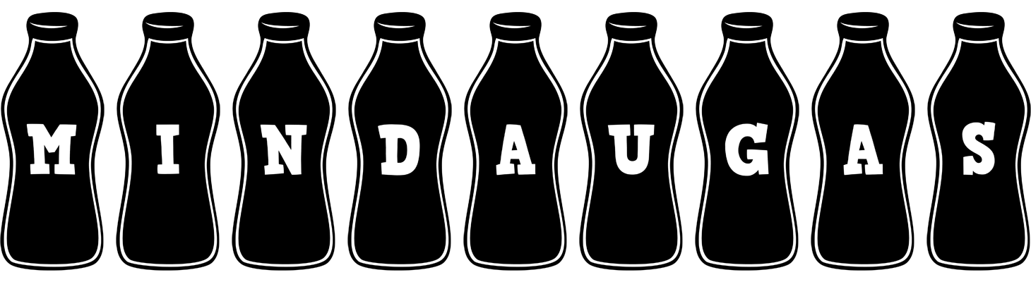 Mindaugas bottle logo