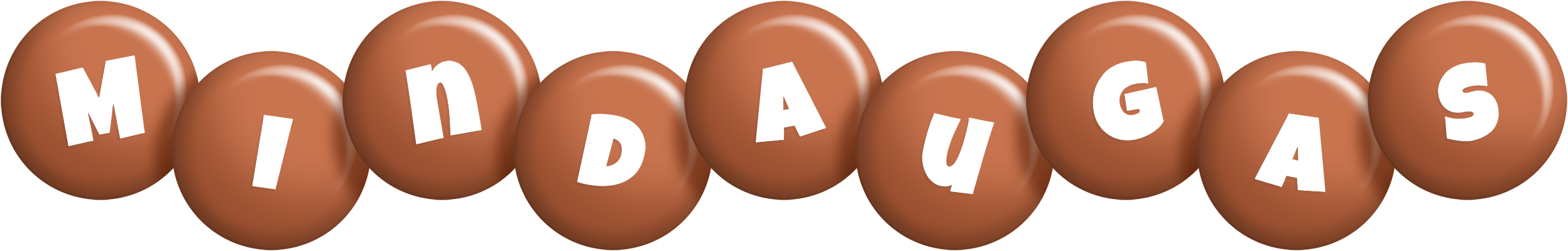 Mindaugas candy-brown logo