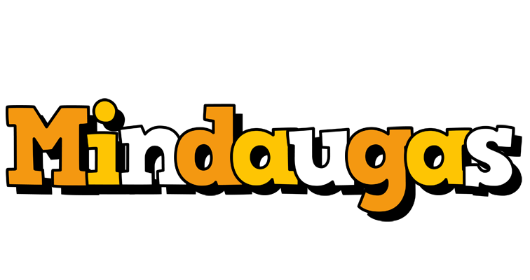 Mindaugas cartoon logo