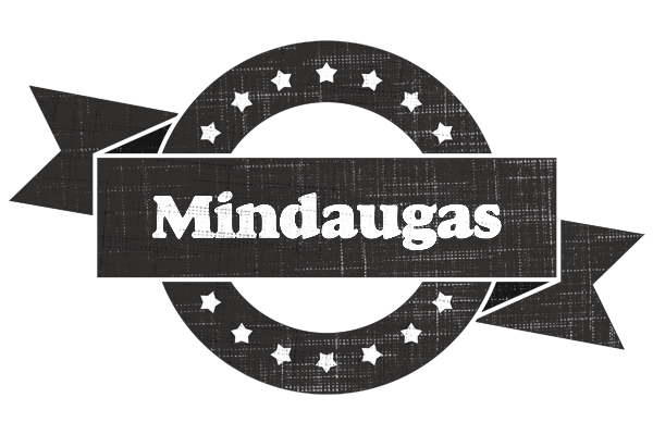 Mindaugas grunge logo