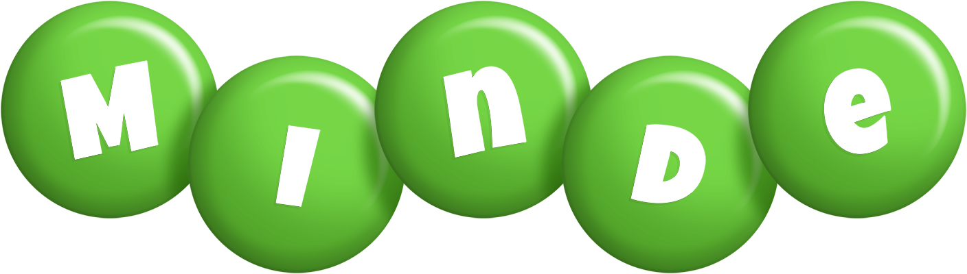 Minde candy-green logo