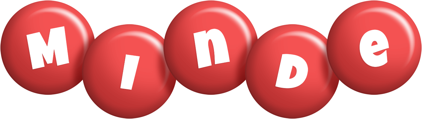 Minde candy-red logo