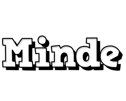 Minde snowing logo