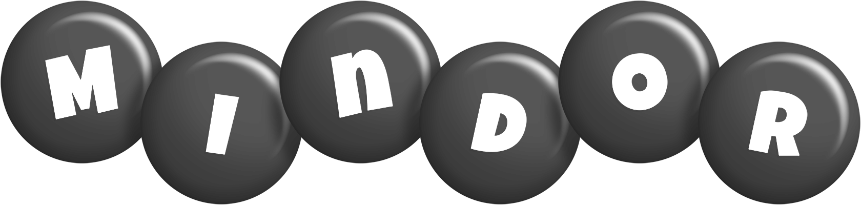 Mindor candy-black logo