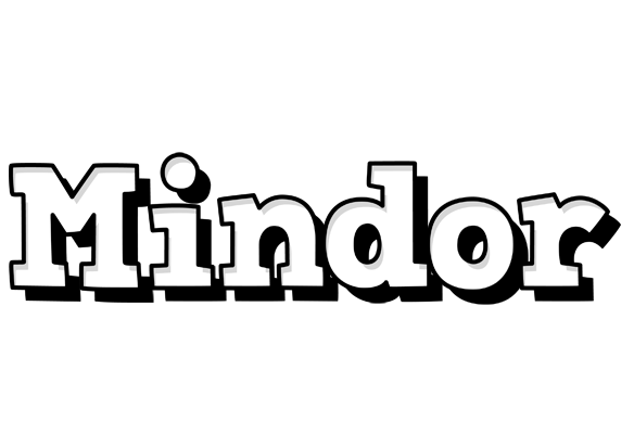 Mindor snowing logo