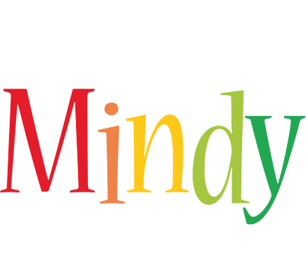 Mindy birthday logo
