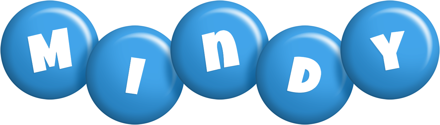 Mindy candy-blue logo