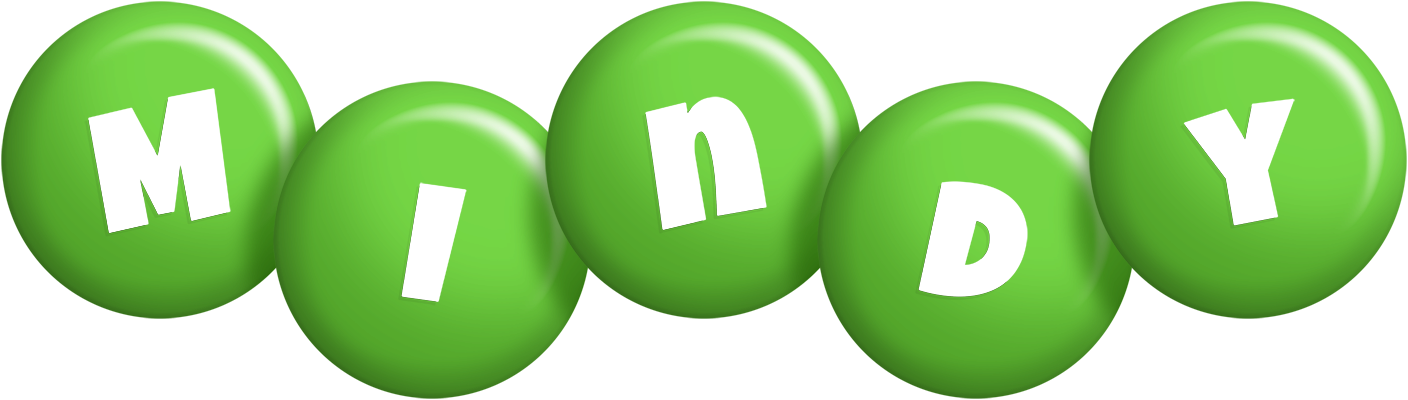 Mindy candy-green logo