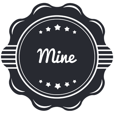 Mine badge logo