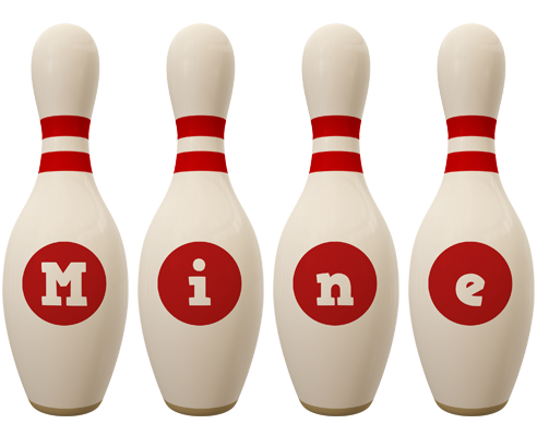 Mine bowling-pin logo