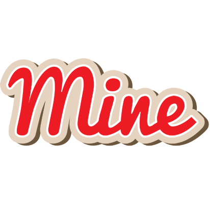 Mine chocolate logo