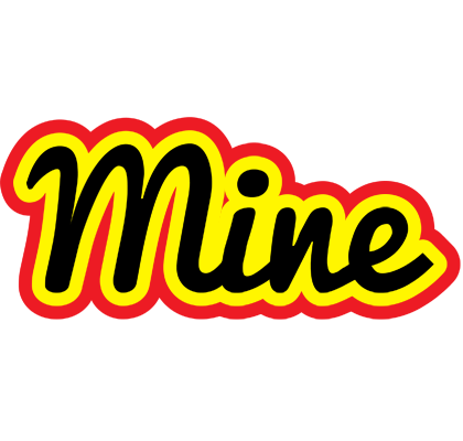 Mine flaming logo