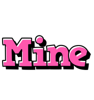 Mine girlish logo