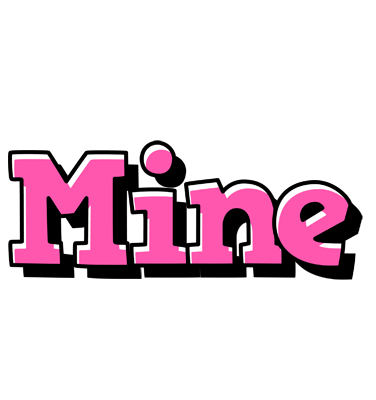 Mine girlish logo