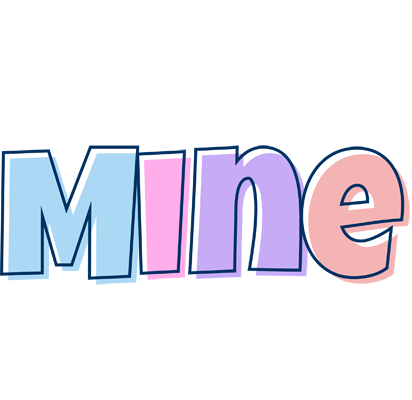 Mine pastel logo