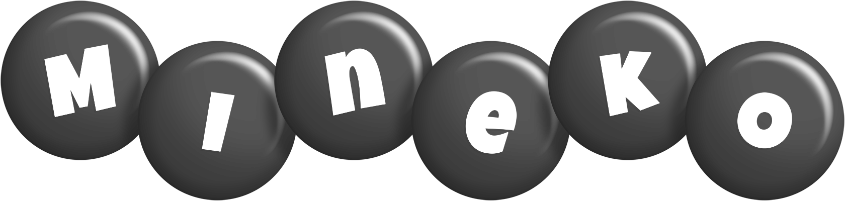 Mineko candy-black logo