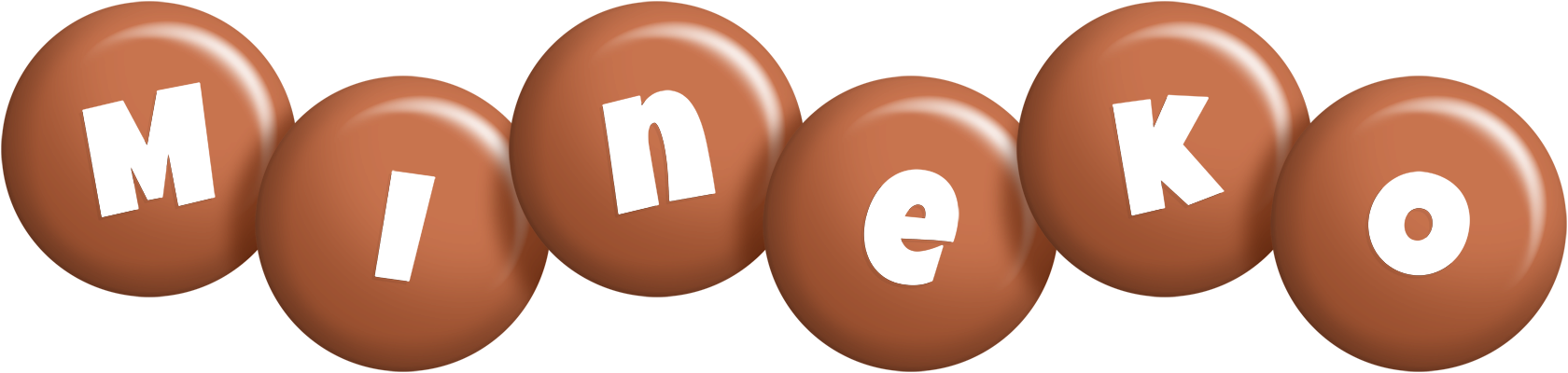 Mineko candy-brown logo