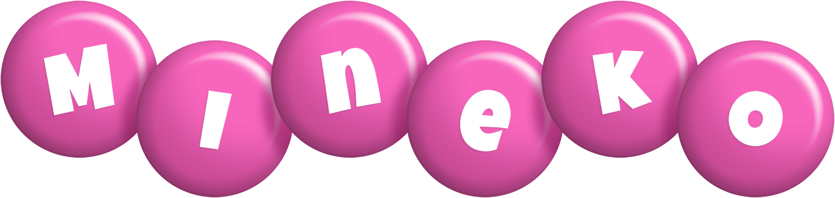 Mineko candy-pink logo