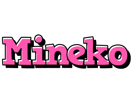 Mineko girlish logo