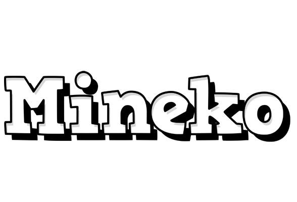 Mineko snowing logo