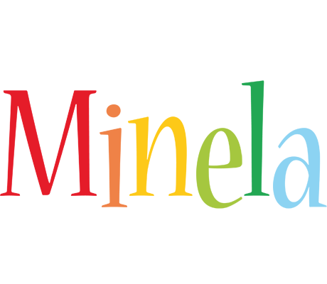 Minela birthday logo