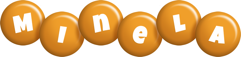 Minela candy-orange logo