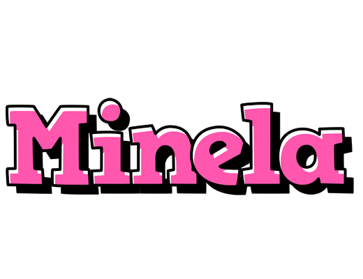 Minela girlish logo