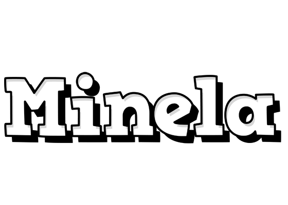 Minela snowing logo