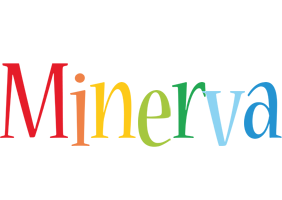 Minerva birthday logo