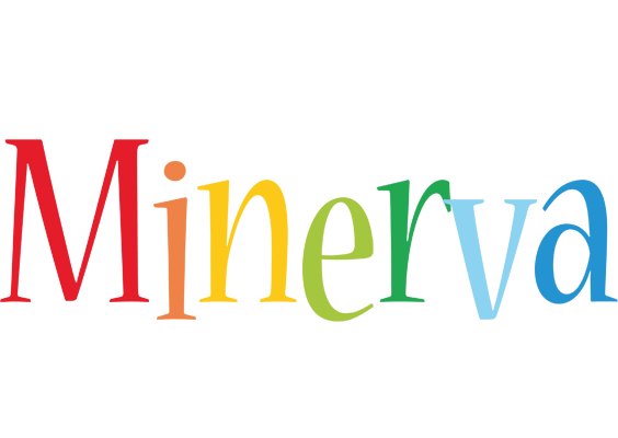 Minerva birthday logo