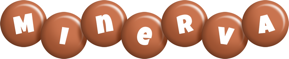 Minerva candy-brown logo