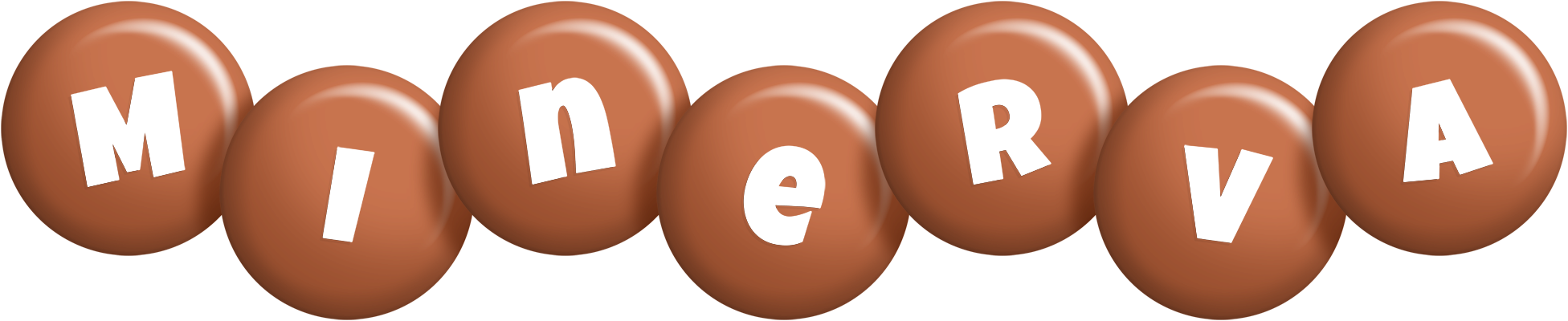 Minerva candy-brown logo