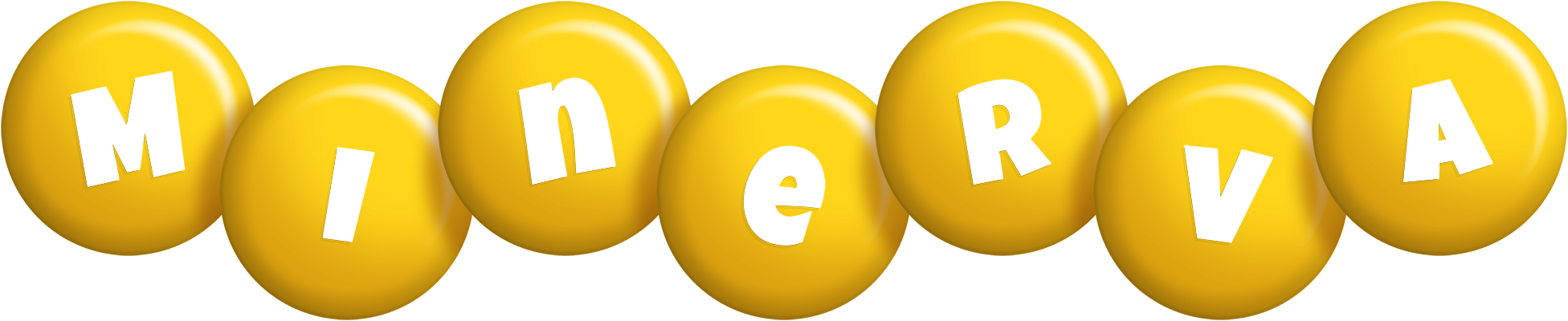 Minerva candy-yellow logo